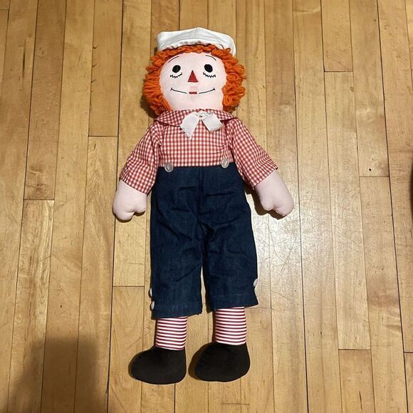 RARE Orange Haired Early Made‎ in Japan Knickerbocker Raggedy Andy Doll - Picture 1 of 11